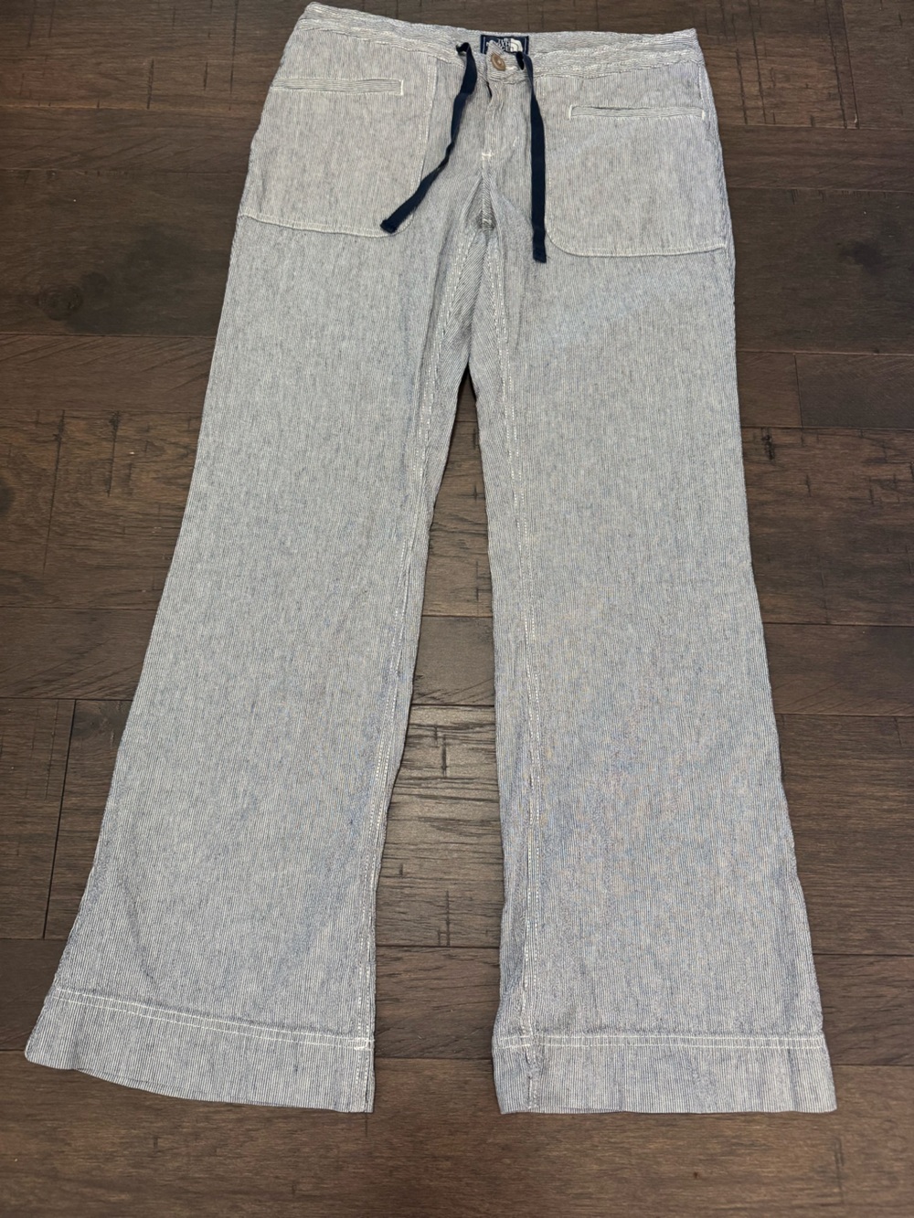 The North Face Larison Railroad Stripe Linen/Cotton Chino Wide-Leg 8